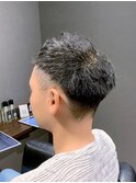 前髪透け感カバー ツーブロックベリーショート 骨格補正カット