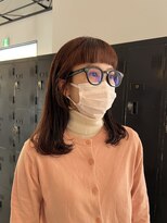 ヘアーアイストゥーレ(HAIR ICI TRE)&nbsp;オレンジブラウンカラー　後毛カット　担当東川内遥