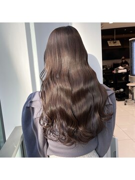 キュア 表参道(CURE) 黒髪/グレージュカラー/ココアベージュ/ヘルシーロング[表参道]