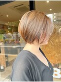 札幌白髪ぼかし・札幌ショート・丸みショート