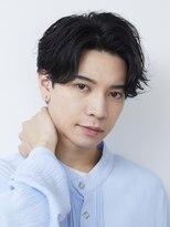 メンズサロンドットリアン(dot. lien)&nbsp;メンズセンターパートスパイラルパーマセンターパート