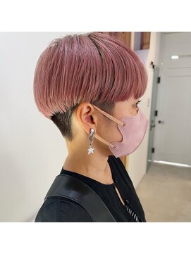 レンク(LENC) 刈り上げマッシュショート