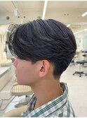 メンズ/センターパート/ニュアンスパーマ