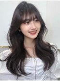 髪質改善 艶髪 愛され 韓国風 前髪カット 小顔　梅田