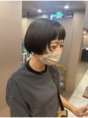 ミニボブ、前上がりボブ、オン眉【井上咲】