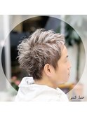 メンズカット  メンズハイライト  シルバーアッシュ