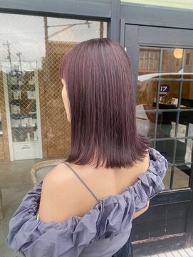 ヘアデザイン プティパ(Hair Design petit-pas) ツヤ感☆ブリーチなしラベンダーカラー