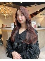 ソワンドゥブレスシエン 堀江店(soin de brace CIEN)&nbsp;チェリーブラウン美髪似合わせカット韓国ブリーチなし