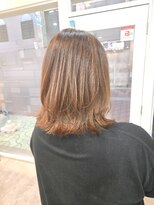 ヘアアンドメイク 心座(hair&make)&nbsp;ミディアムレイヤー