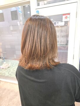 ヘアアンドメイク 心座(hair&make) ミディアムレイヤー