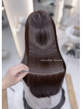 ジーナ 博多筑紫口(Zina) チョコレートブラウン可愛過ぎます！博多美容室/YURI