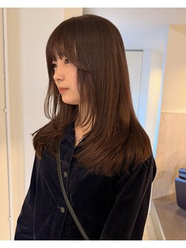 ニコフクオカヘアーメイク(NIKO Fukuoka Hair Make) レイヤーカット/ブラウンカラー/ショコラブラウン