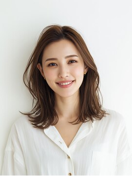 レイヤーカット/イメチェン/外ハネボブ/美髪/ワイドバング/髪型