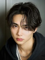 ルーシー 川越(LUCEY)&nbsp;センターパートフェザーパーマシャドウパーマメンズパーマ