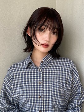 ノラ ギンザ(NORA GINZA) ウルフボブレイヤーボブウルフショートハッシュカットボブパーマ