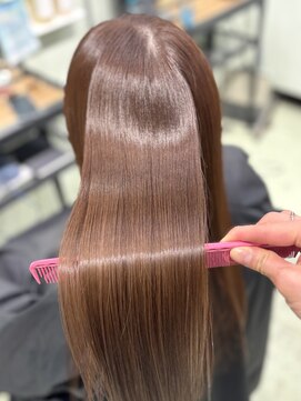 エスト 小倉(est) ブラウンカラー/プレミアム髪質改善トリートメント/ロング