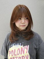 ルクス スマートサロン(Luxs SmartSalon) ハッシュカット×オレンジベージュ