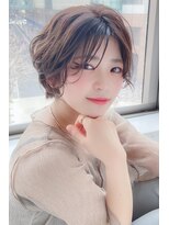 ヘアーズ ベリー 香椎店(hairs BERRY)&nbsp;BERRYレイヤーパーマプードルパーマイメチェンアッシュボブ