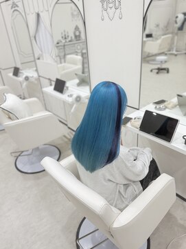 円(en) ネイビー×水色×カチューシャカラー
