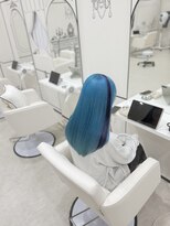 円(en) ネイビー×水色×カチューシャカラー