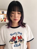 アイ(aii)&nbsp;ウルフ　インナーカラー　紫