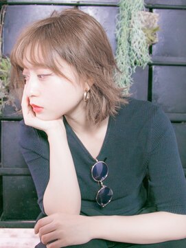 リリアン 青山(relian) 切りっぱなしボブ×シースルーバングでイマドキスタイル☆