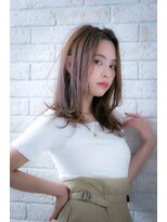 ヘアーアートシフォン 池袋西口店(Hair art chiffon)&nbsp;デザインカラー丸みショート無造作カールボブディイルミナカラー