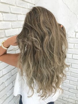 アジールヘア 東上野店(agir hair) ハイトーンバレイヤージュ/透明感カラーイメチェン【上野】