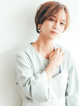 フィルムス 新宿(FILMS) 暗めカラー/レイヤーカット/くすみベージュ/ボブ/新宿