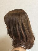 刈り上げセンターパートクラゲヘアーオリーブグレー1