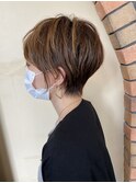 【ワンカール×ショート】手ぐしで収まるショート☆