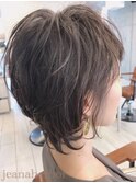 無造作レイヤーウルフボブ☆ふんわりセットも簡単☆