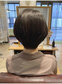 丸みショート ショートボブ 耳かけショート 前髪 時短 楽 黒髪