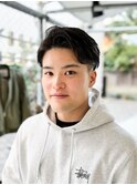 七三オールバックコンマヘア