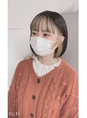 フェイスフレーミングインナーミニボブ