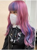 『ハイトーンカラー』ブライトピンク×パープル×ブルー