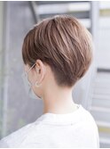 【SHARON】ハンサムショート/アッシュベージュ/刈り上げ