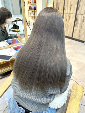 ミョンシル ブリーチなしグレージュ