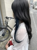 カミエ(kamie) ◎イヤリングカラー　ネイビー　ブルー　神戸　三宮