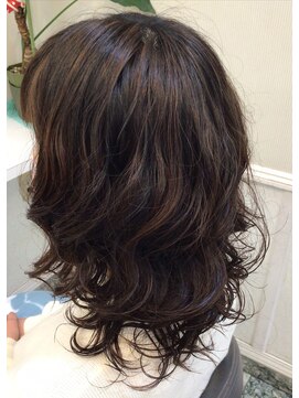 Sポワール パーマ　ウィービングカラー