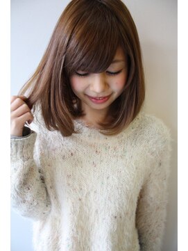 トゥーリ 春日店(tuuli) 大人かわいい前髪◆マチルダボブ◆ピンクベージュ◆髪質改善◆