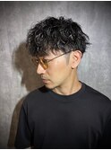 波巻きパーマ