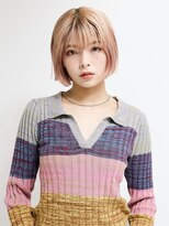 エンタク 新宿(enntaku)&nbsp;マロンベージュ/Aラインボブ/かきあげ/インナーカラー[新宿駅]