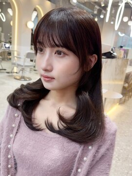 シー バイ ロンド 新宿(Sea by Lond) 韓国風前髪×レイヤーカット【髪質改善/新宿/レイヤーカット】