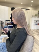 イースタイルコムズヘア 柳通り店(e-style com's hair)&nbsp;#ブリーチ#ミルクティー#ミルクティーベージュ#ダブルカラー