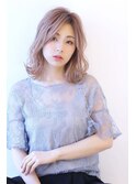 ひし形シルエットグレーベージュエギョモリエアリーミディ