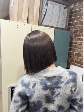 リラクオーレ 三宮 元町(LIRA CUORE) 艶サラ酸性縮毛矯正×ぷつっとボブ