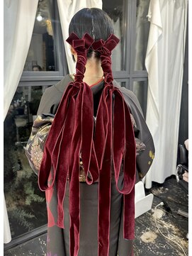 グリフィカ(grifica) おおぶりなリボンヘアセット