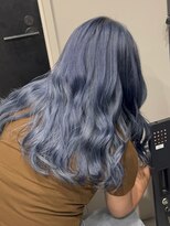 ベレーザ 渋谷(BELEZA)&nbsp;11026艶髪ネイビーブルーブルーシルバーストレートブルーカラー