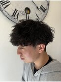 波巻きパーママッシュパーマメンズカット